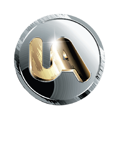 A UA badge for The United Association of Journeymen and Apprentices of the Plumbing and Pipefitting Industry of the United States and Canada (UA) represents approximately 384,000 Plumbers, Pipefitters, Sprinkler Fitters, HVACR Service Technicians, Welders and Pipeliners working in the construction industry throughout North America.