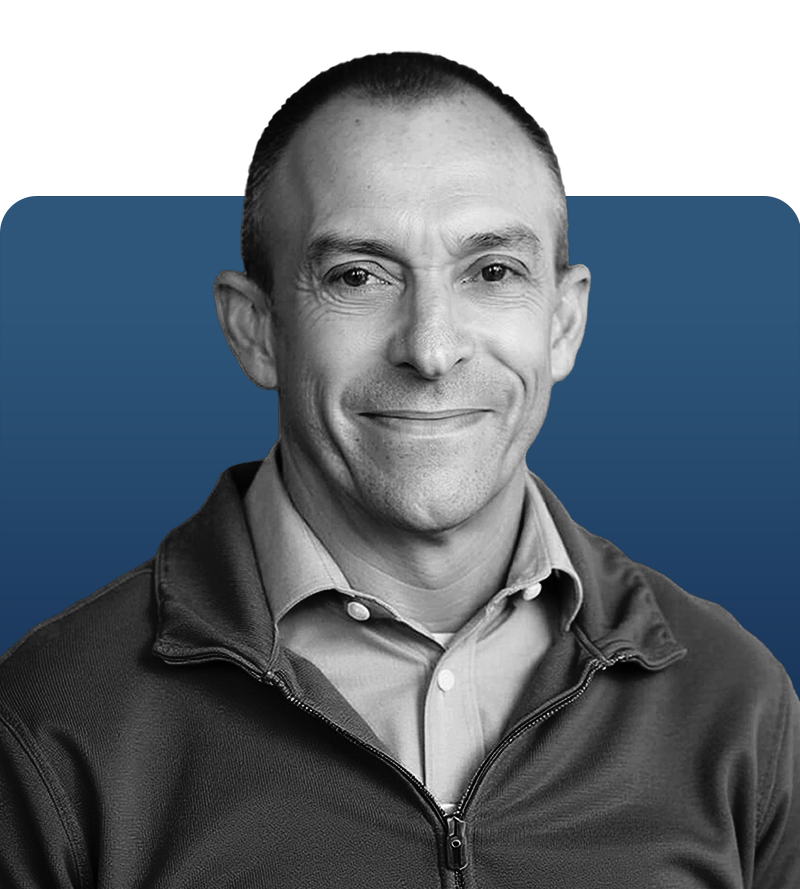 Matt Carhart the Plumbing Manager at UPM Mechanical shown in black and white