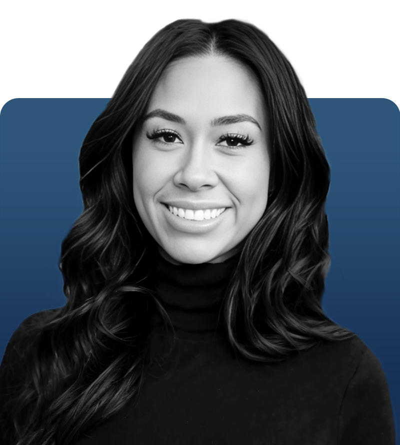 Danah Lovato the Chief of Staff for UPM Mechanical shown in black and white