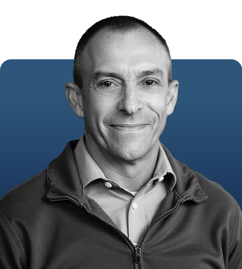 Matt Carhart the Plumbing Manager at UPM Mechanical shown in black and white